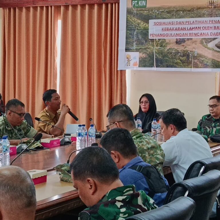 Tim Sesko TNI Gelar Penyuluhan Karhutla di Kutai Timur