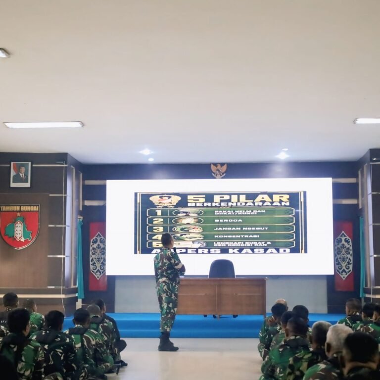 Dandim 1010/Tapin Tekankan Kebiasaan Keselamatan dan Pencegahan Dampak Kabut Asap di Jam Komandan