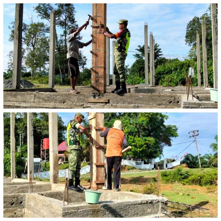 Pekerjaan Rumah Warga Tutut Berlanjut, Babinsa Koramil 01/SM Tambah Tenaga di Lapangan