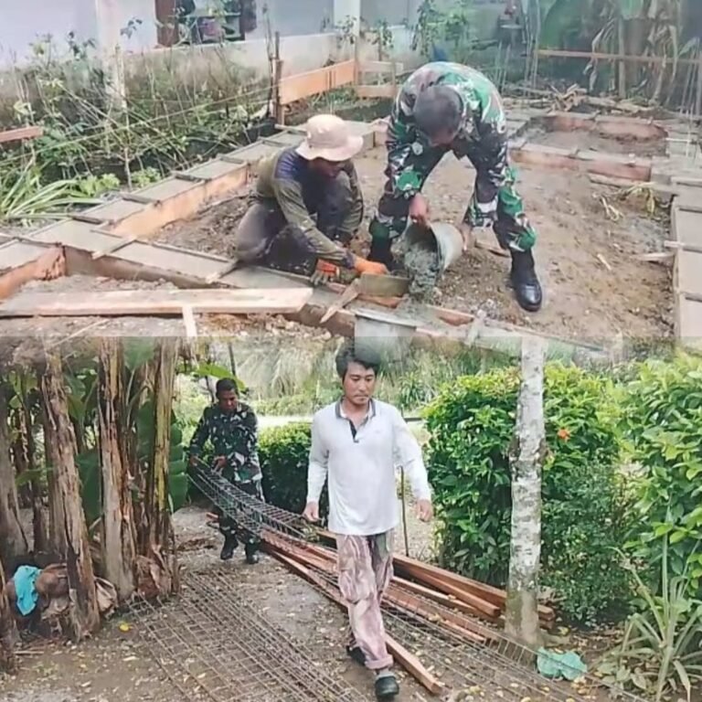 Bantuan Babinsa Percepat Pekerjaan, Warga Ujung Nga Apresiasi Kehadiran Serka Maimun