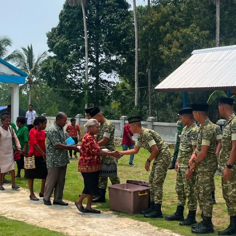 Dari GKI Alfa & Omega Aminweri, Prajurit Yonif TP 859/RBK Rawat Semangat Toleransi