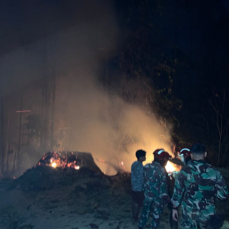 Koramil 1203-14/Jelai Hulu Tangani Karhutla, Cegah Kebakaran Meluas