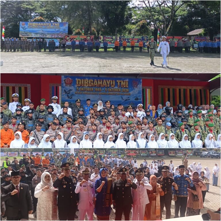 Lintas Instansi Ikuti Upacara HUT ke-81 TNI di Lapangan Pendopo Simeulue