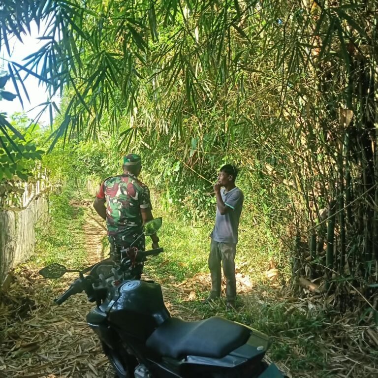Babinsa Koramil 01/Jaya Rutin Patroli dan Sosialisasi Cegah Karhutla di Desa Meunasah Weh
