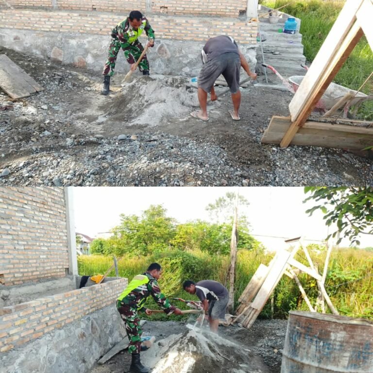 Posramil 06/Bubon Perkuat Kedekatan dengan Warga melalui Karya Bakti