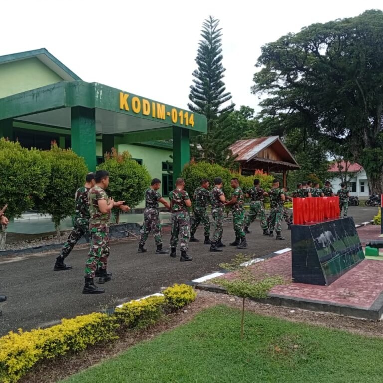 Kodim 0114/Aceh Jaya Asah Ketangkasan dan Disiplin Prajurit melalui Latihan Bela Diri