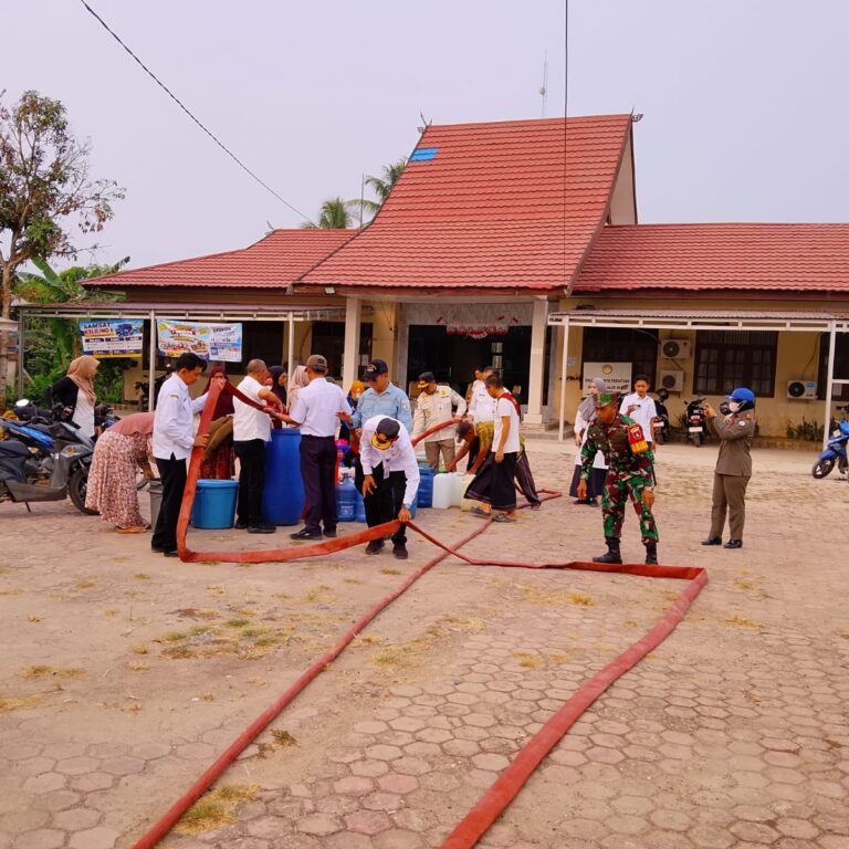 ‎Di Tengah Kekeringan, Babinsa dan Pemkab Batola Penuhi Kebutuhan Air Bersih Warga Anjir Muara‎