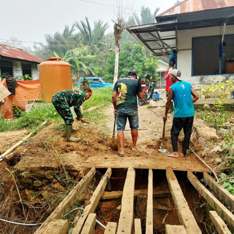 Dari Gotong Royong Untuk Kesejahteraan, Kodim 1003/HSS Wujudkan Jembatan Garuda