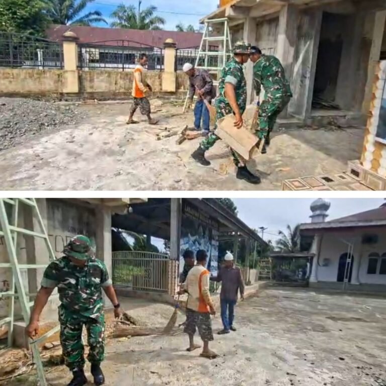 Dari Masjid Desa Tutut, Babinsa Kodim 0105/Aceh Barat Rawat Kebersamaan dengan Warga
