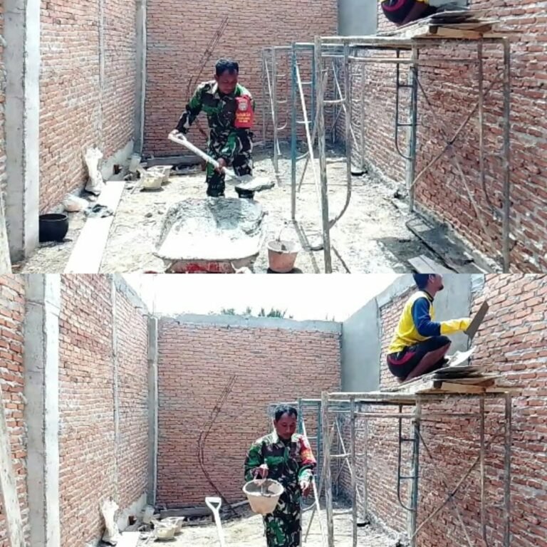 Pembangunan Rumah Warga di Bubon Jadi Ajang Kerja Sama Babinsa dan Masyarakat