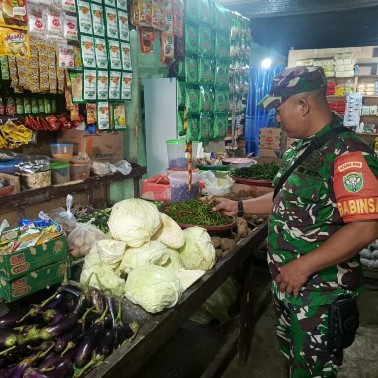 Harga Cabai Rawit Rp90 Ribu per Kilogram, Babinsa Pantau Sembako di Pasie Raya
