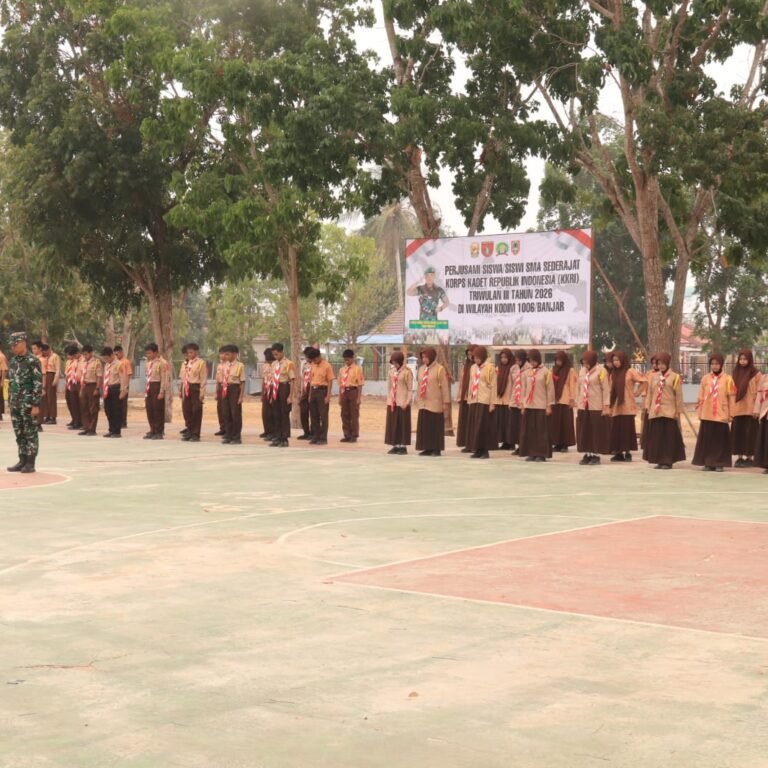 Bukan Sekadar Kegiatan Sekolah, KKRI Kodim 1006/Banjar Tanamkan Nilai Persatuan dan Gotong Royong