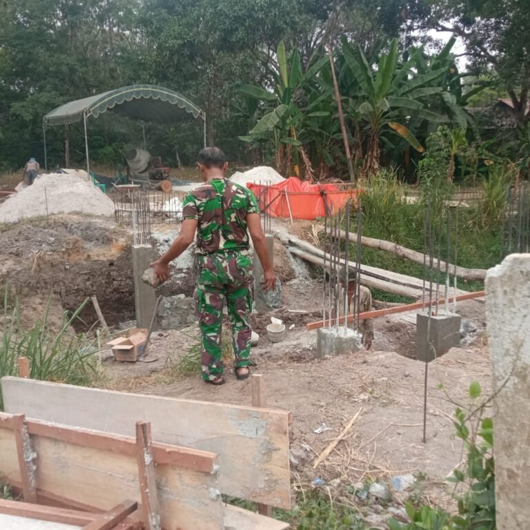 Sinergi TNI, Pemerintah Desa, dan Warga Kawal Pembangunan Jembatan Garuda di Banjarbaru