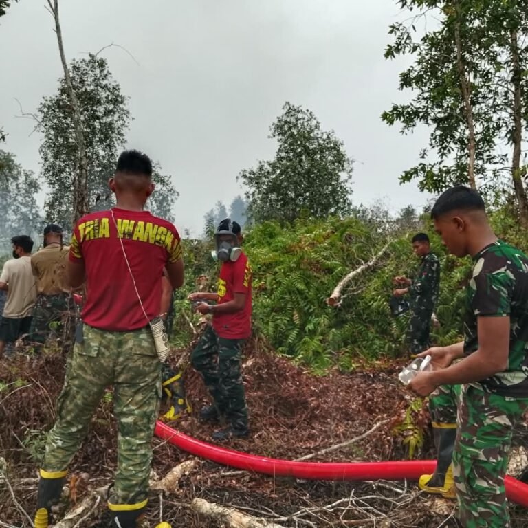 ‎Kerja Sama Solid Padamkan Karhutla di Tanjung Harapan, 8 Hektar Lahan Aman‎