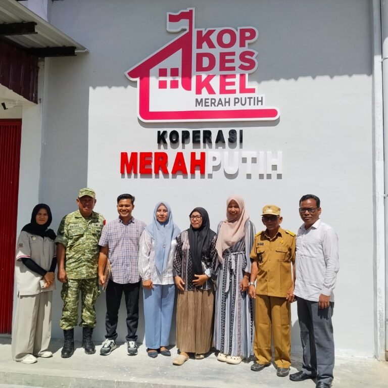 Babinsa Koramil 04/Krueng Sabee Ikuti Peninjauan KDMP, Kebersihan Gudang Jadi Sorotan