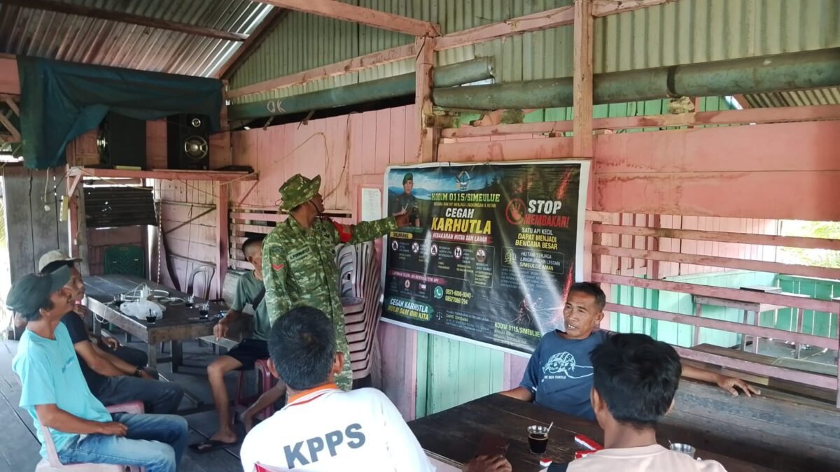 Babinsa Kodim 0115/Simeulue Dorong Keterbukaan Informasi dari Masyarakat