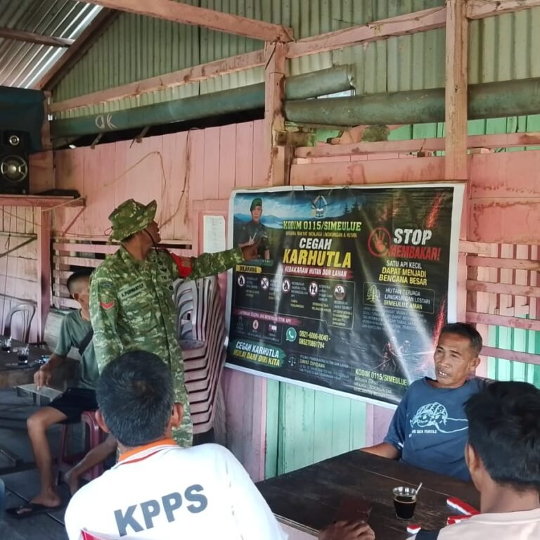 Babinsa Kodim 0115/Simeulue Dorong Keterbukaan Informasi dari Masyarakat