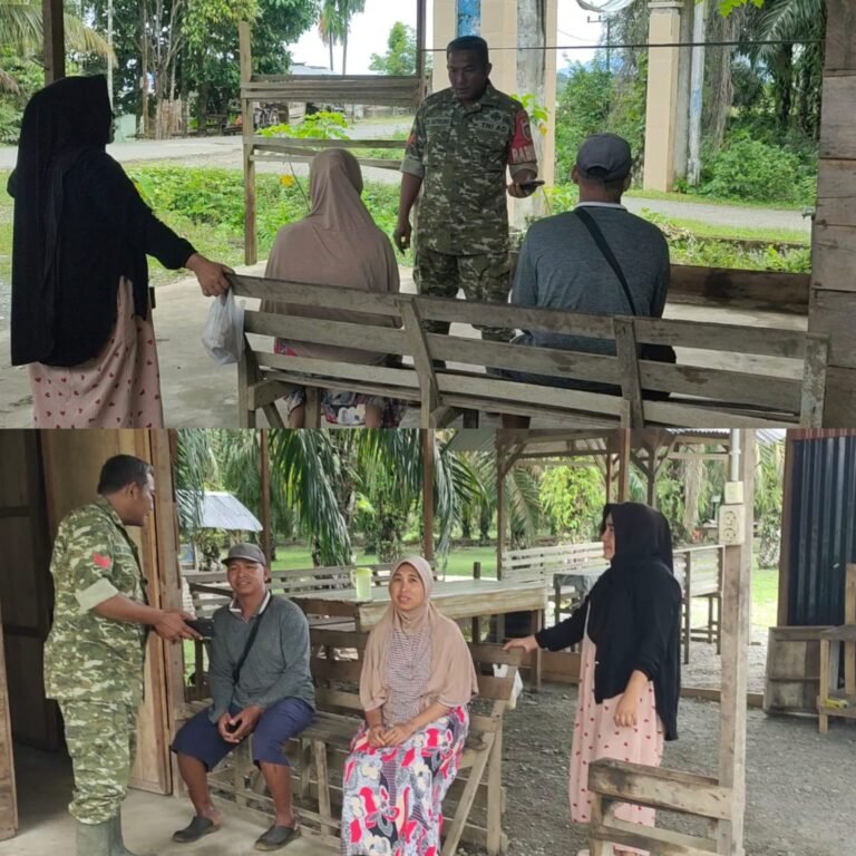 Kepedulian Sosial Jadi Fokus Perlinsos Babinsa di Wilayah Pante Ceureumen