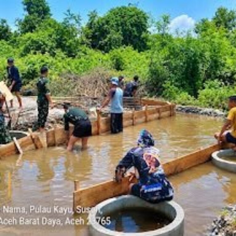 Pembangunan Jembatan Beton di Geulima Jaya Digarap Bersama, Progres 11 Persen