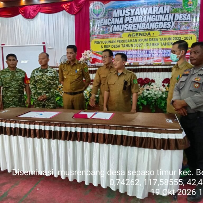 Musrenbangdes Sepaso Timur: Pembahasan Perubahan RPJMDes dan Penyusunan RKPDes