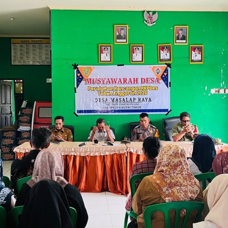 RKPDes 2026 Direvisi, Warga dan Aparat Desa Masalap Raya Gelar Musyawarah