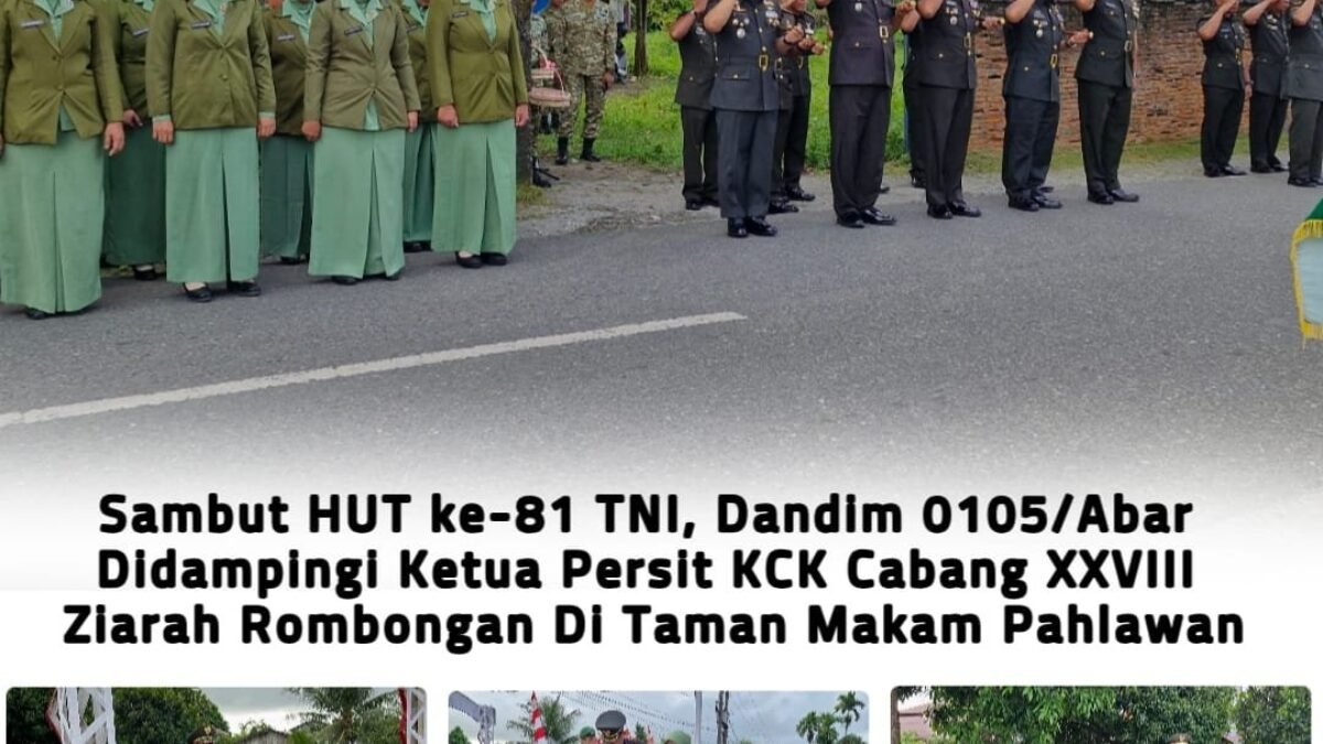 Letkol Inf S. Kembaren Pimpin Tabur Bunga di TMP Rundeng Lama Sambut HUT TNI