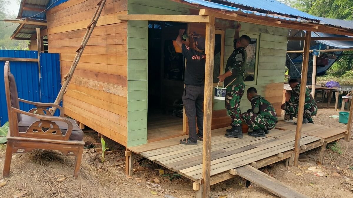 Perbaikan Rumah Acut di Sungai Langsat, Upaya Kodim 1006/Banjar dan Dinas Perkim Bantu Hunian Layak