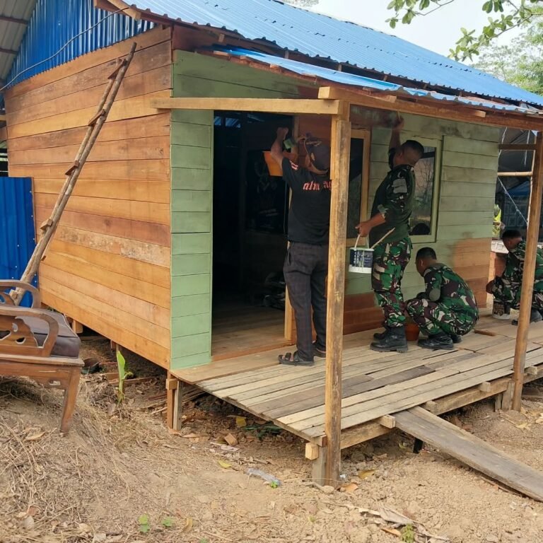 Perbaikan Rumah Acut di Sungai Langsat, Upaya Kodim 1006/Banjar dan Dinas Perkim Bantu Hunian Layak