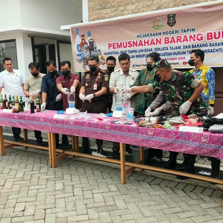 Tapin: Kodim 1010/Tapin Hadir Saat Kejari Musnahkan Barang Bukti