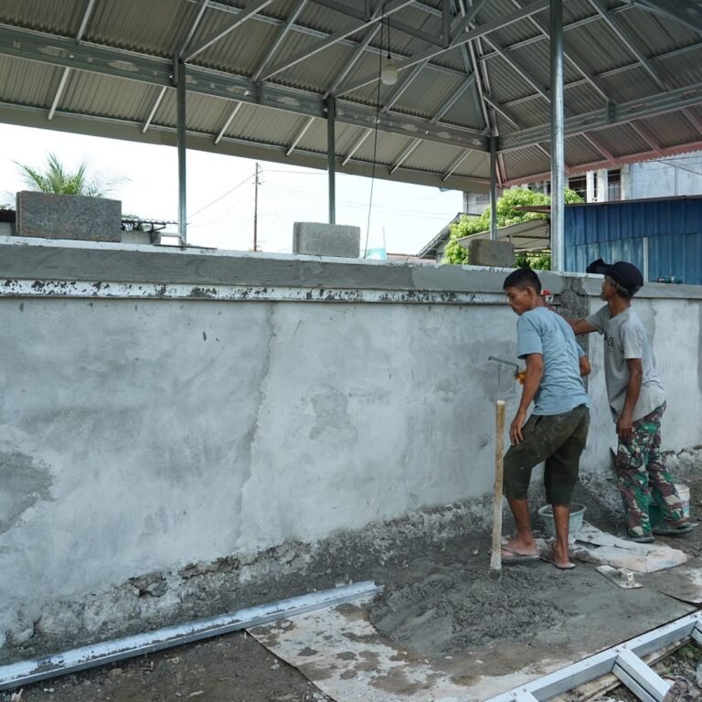 Danrem 012/Teuku Umar Pantau Perehapan Pesantren Ar-Rafif, Pastikan Pekerjaan Berjalan