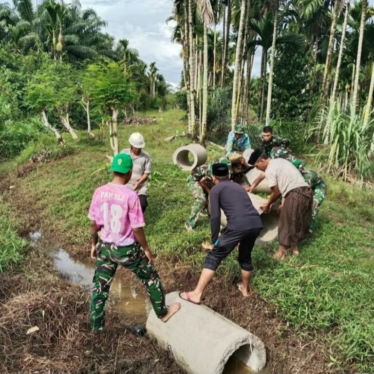 Persiapan Pra-Pembangunan: Jalan Elak Dibangun Gotong Royong oleh TNI dan Warga