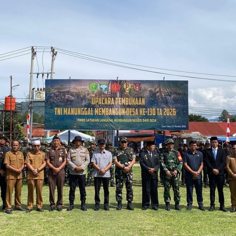 Pembukaan TMMD ke-130 di Gayo Lues Dimulai, Targetkan Jalan dan RTLH